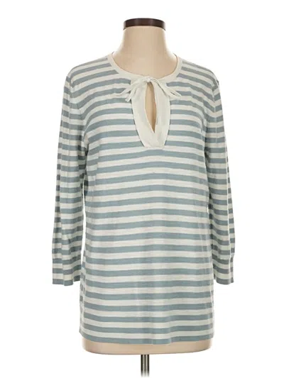 Pre-owned Ann Taylor Loft Outlet 3/4 Sleeve T-shirt In Gray