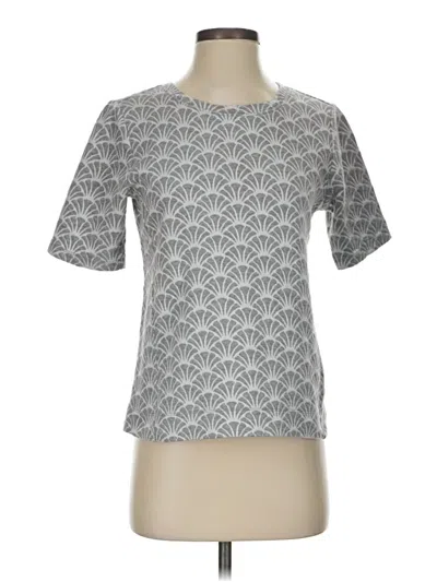 Pre-owned Ann Taylor Loft Outlet Active T-shirt In Silver