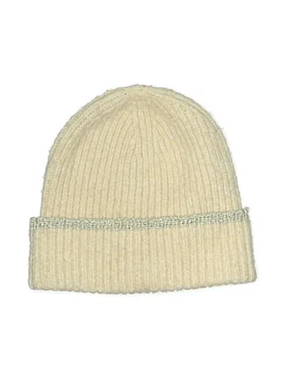 Pre-owned Ann Taylor Loft Outlet Beanie Hat In White