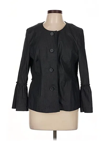 Pre-owned Ann Taylor Loft Outlet Blazer Jacket In Black