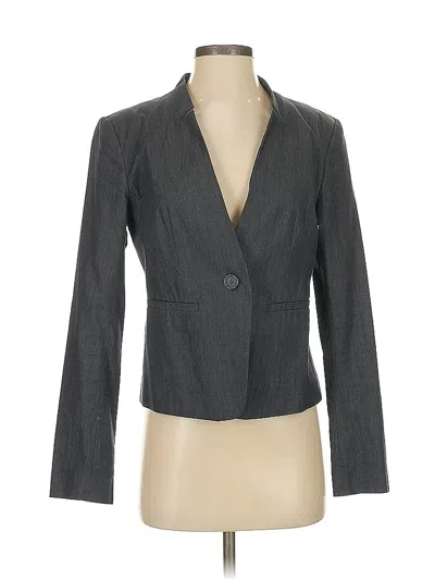 Pre-owned Ann Taylor Loft Outlet Blazer Jacket In Blue