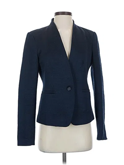 Pre-owned Ann Taylor Loft Outlet Blazer Jacket In Blue