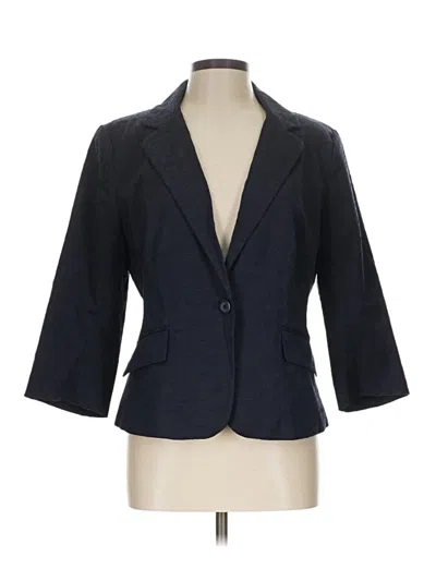Pre-owned Ann Taylor Loft Outlet Blazer Jacket In Blue