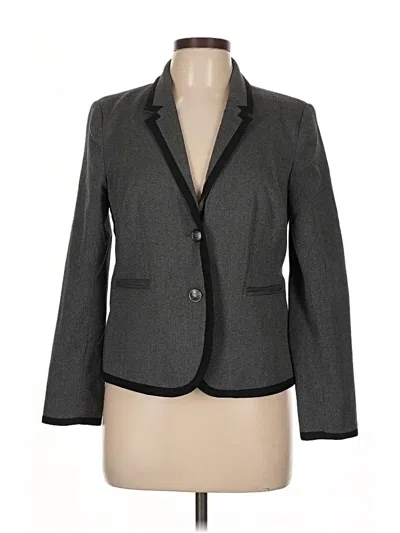 Pre-owned Ann Taylor Loft Outlet Blazer Jacket In Gray