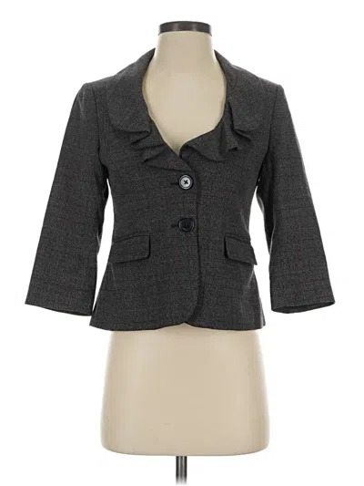 Pre-owned Ann Taylor Loft Outlet Blazer Jacket In Gray