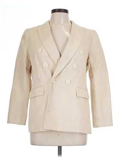 Pre-owned Ann Taylor Loft Outlet Blazer Jacket In Ivory