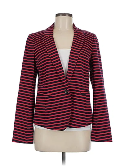 Pre-owned Ann Taylor Loft Outlet Blazer Jacket In Red