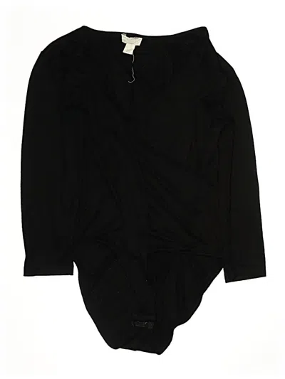 Pre-owned Ann Taylor Loft Outlet Bodysuit In Black