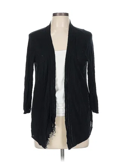 Pre-owned Ann Taylor Loft Outlet Cardigan Sweater In Black