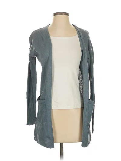 Pre-owned Ann Taylor Loft Outlet Cardigan Sweater In Blue