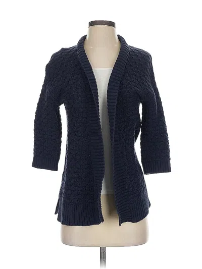 Pre-owned Ann Taylor Loft Outlet Cardigan Sweater In Blue