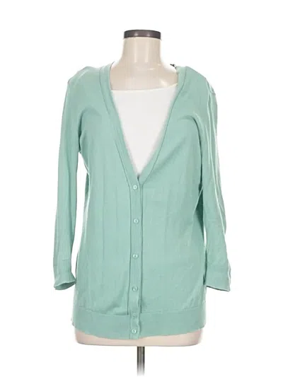 Pre-owned Ann Taylor Loft Outlet Cardigan Sweater In Blue