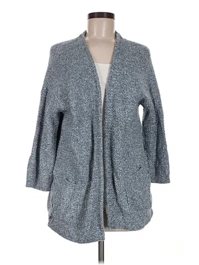 Pre-owned Ann Taylor Loft Outlet Cardigan Sweater In Blue