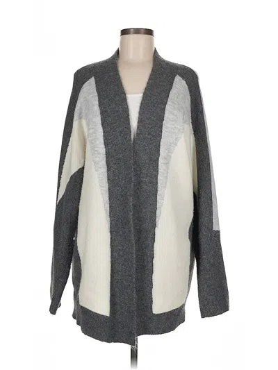 Pre-owned Ann Taylor Loft Outlet Cardigan Sweater In Gray
