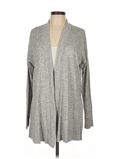 Pre-owned Ann Taylor Loft Outlet Cardigan Sweater In Gray