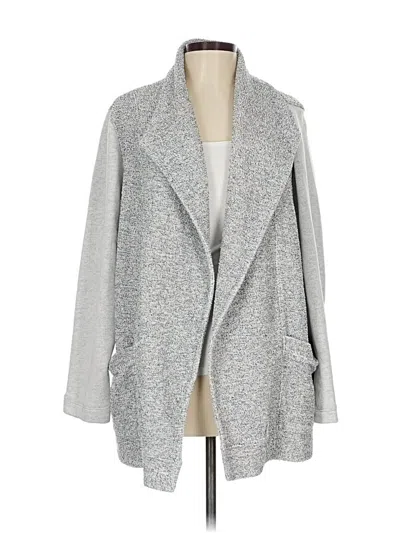 Pre-owned Ann Taylor Loft Outlet Cardigan Sweater In Gray