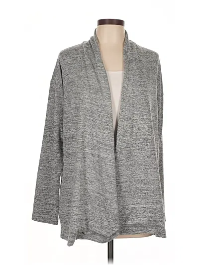 Pre-owned Ann Taylor Loft Outlet Cardigan Sweater In Gray