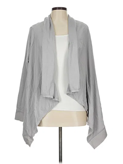 Pre-owned Ann Taylor Loft Outlet Cardigan Sweater In Gray