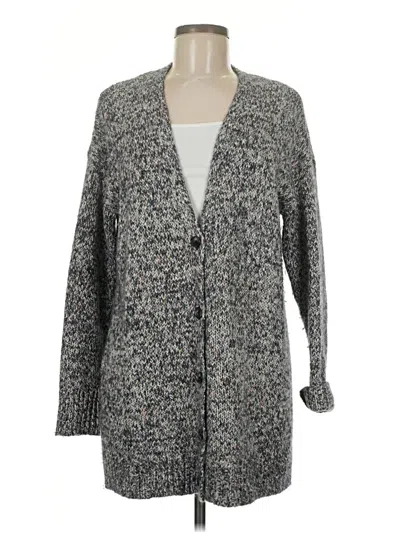 Pre-owned Ann Taylor Loft Outlet Cardigan Sweater In Gray