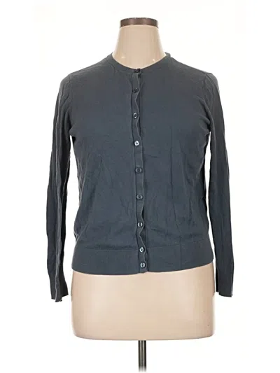 Pre-owned Ann Taylor Loft Outlet Cardigan Sweater In Gray