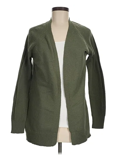 Pre-owned Ann Taylor Loft Outlet Cardigan Sweater In Green