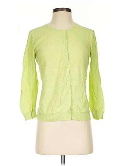 Pre-owned Ann Taylor Loft Outlet Cardigan Sweater In Green