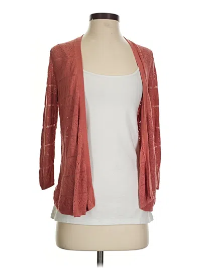 Pre-owned Ann Taylor Loft Outlet Cardigan Sweater In Orange