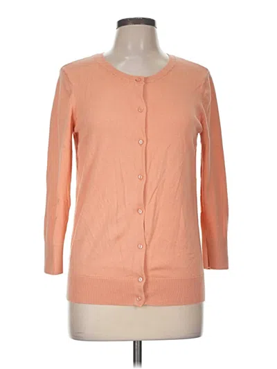 Pre-owned Ann Taylor Loft Outlet Cardigan Sweater In Orange