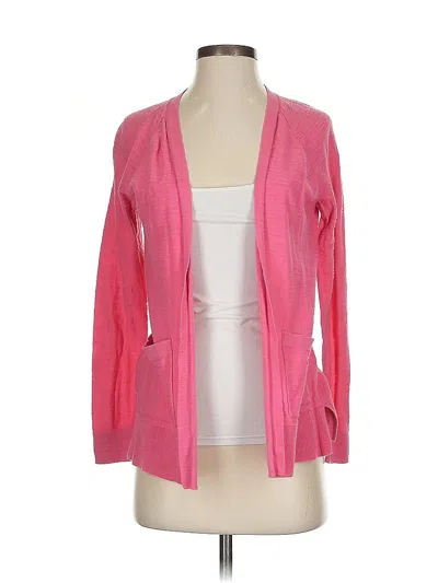 Pre-owned Ann Taylor Loft Outlet Cardigan Sweater In Pink