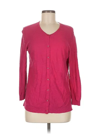 Pre-owned Ann Taylor Loft Outlet Cardigan Sweater In Pink