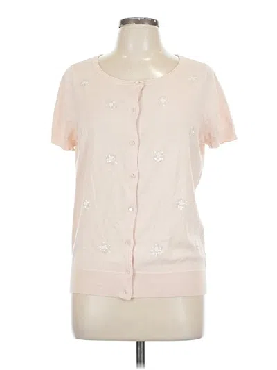 Pre-owned Ann Taylor Loft Outlet Cardigan Sweater In Pink