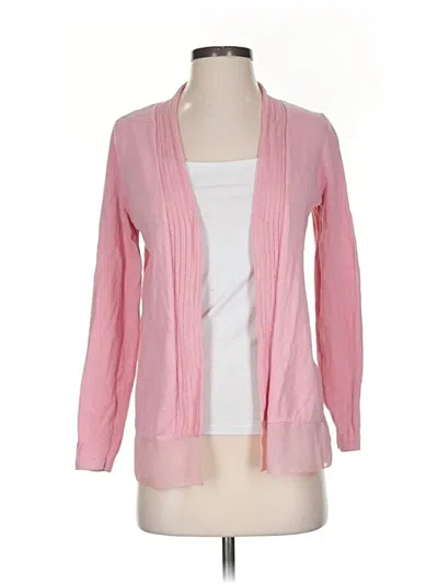 Pre-owned Ann Taylor Loft Outlet Cardigan Sweater In Pink