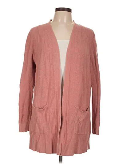 Pre-owned Ann Taylor Loft Outlet Cardigan Sweater In Pink