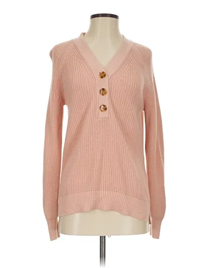 Pre-owned Ann Taylor Loft Outlet Cardigan Sweater In Pink