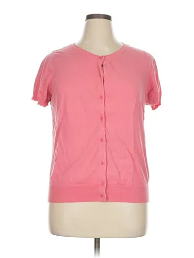 Pre-owned Ann Taylor Loft Outlet Cardigan Sweater In Pink