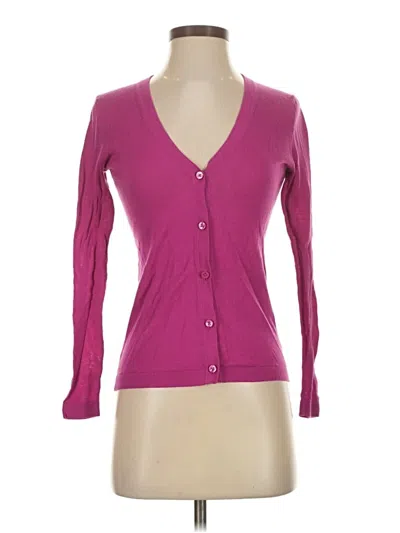 Pre-owned Ann Taylor Loft Outlet Cardigan Sweater In Pink
