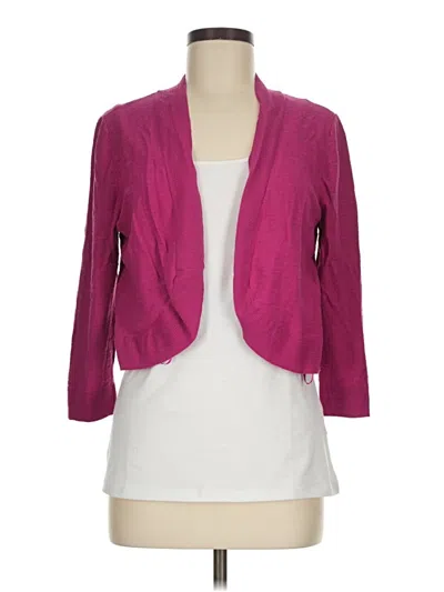 Pre-owned Ann Taylor Loft Outlet Cardigan Sweater In Pink