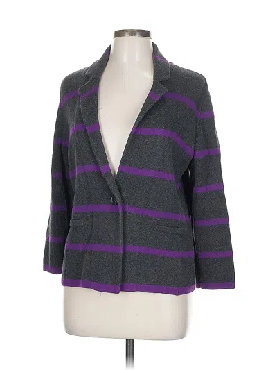 Pre-owned Ann Taylor Loft Outlet Cardigan Sweater In Purple
