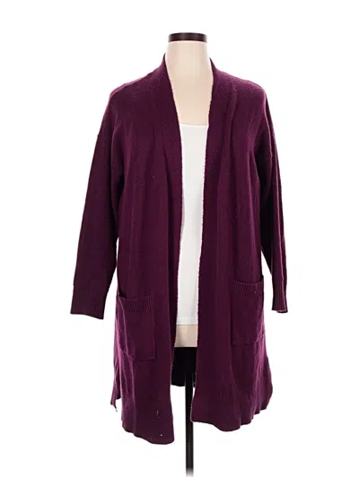 Pre-owned Ann Taylor Loft Outlet Cardigan Sweater In Purple