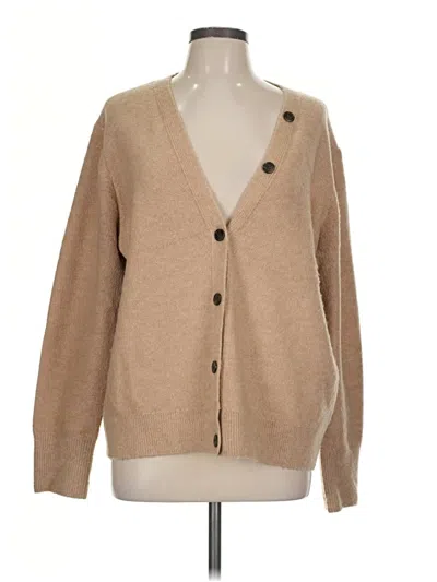 Pre-owned Ann Taylor Loft Outlet Cardigan Sweater In Tan