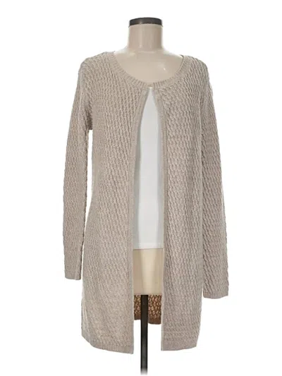 Pre-owned Ann Taylor Loft Outlet Cardigan Sweater In Tan