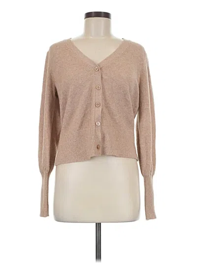 Pre-owned Ann Taylor Loft Outlet Cardigan Sweater In Tan