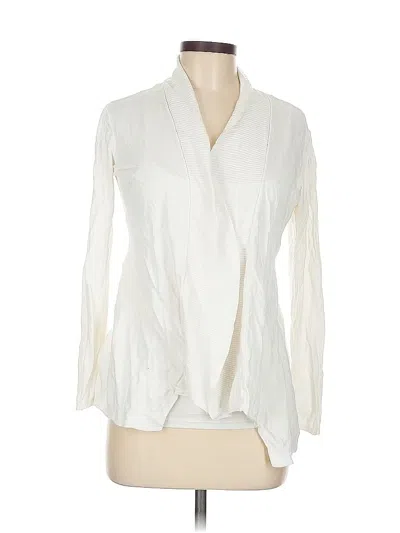 Pre-owned Ann Taylor Loft Outlet Cardigan Sweater In White