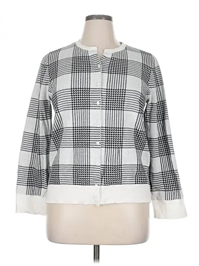 Pre-owned Ann Taylor Loft Outlet Cardigan Sweater In White