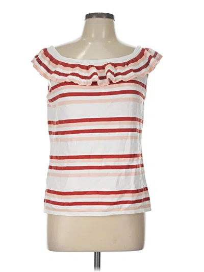 Pre-owned Ann Taylor Loft Outlet Cardigan Sweater In White