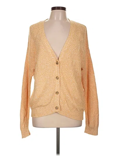 Pre-owned Ann Taylor Loft Outlet Cardigan Sweater In Yellow