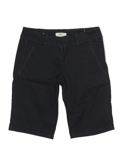 Pre-owned Ann Taylor Loft Outlet Cargo Shorts In Black