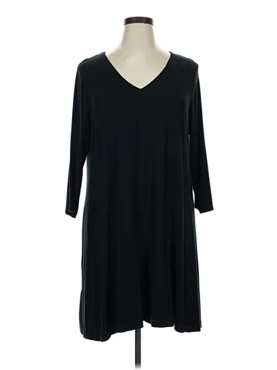 Pre-owned Ann Taylor Loft Outlet Casual Dress In Black