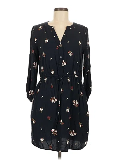 Pre-owned Ann Taylor Loft Outlet Casual Dress In Black