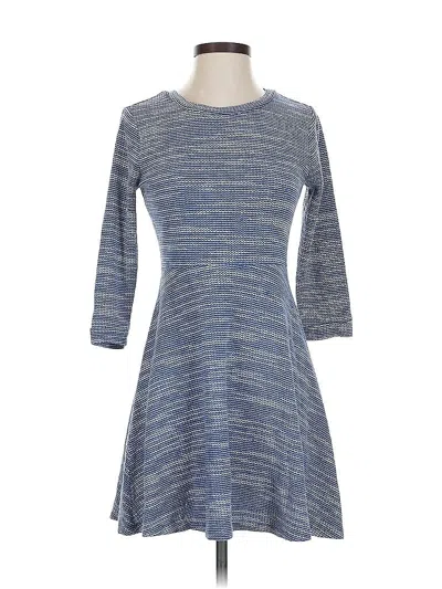 Pre-owned Ann Taylor Loft Outlet Casual Dress In Blue